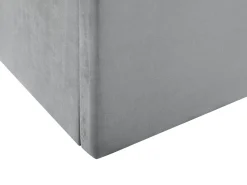 Letto contenitore Velluto LORIENT 180 x 200 cm Grigio chiaro