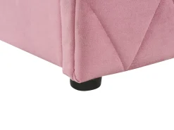 Letto contenitore Velluto ROCHEFORT 160 x 200 cm Rosa