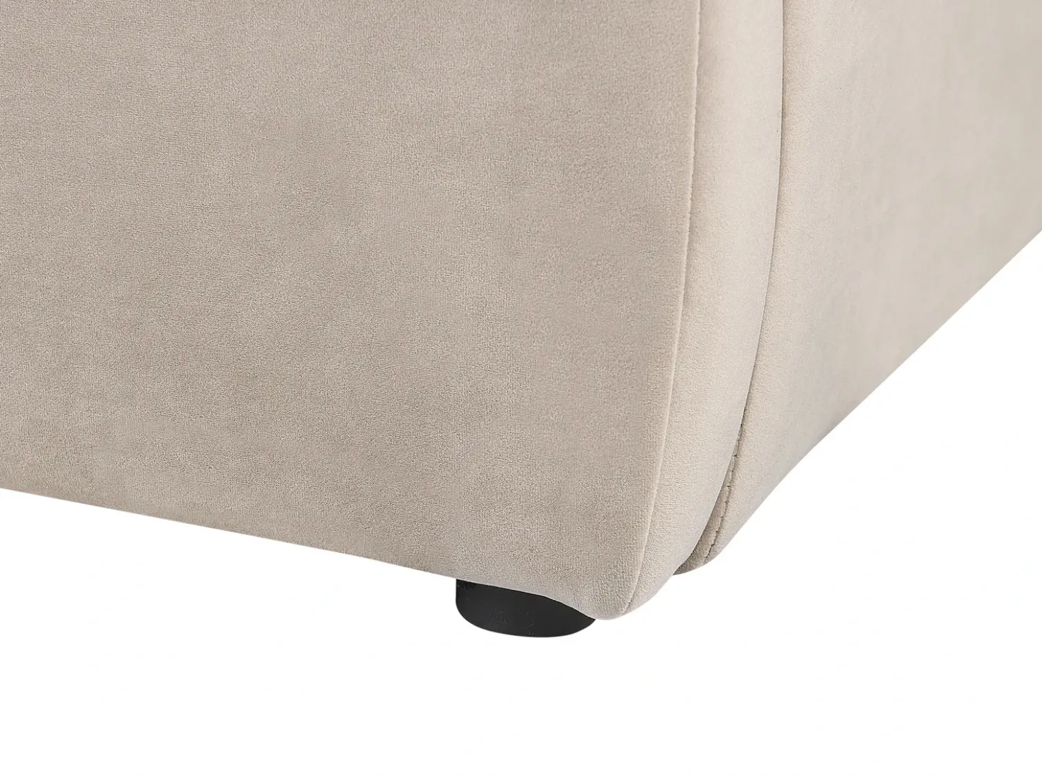 Letto contenitore Velluto BAJONNA 180 x 200 cm Beige