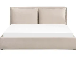 Letto contenitore Velluto BAJONNA 180 x 200 cm Beige