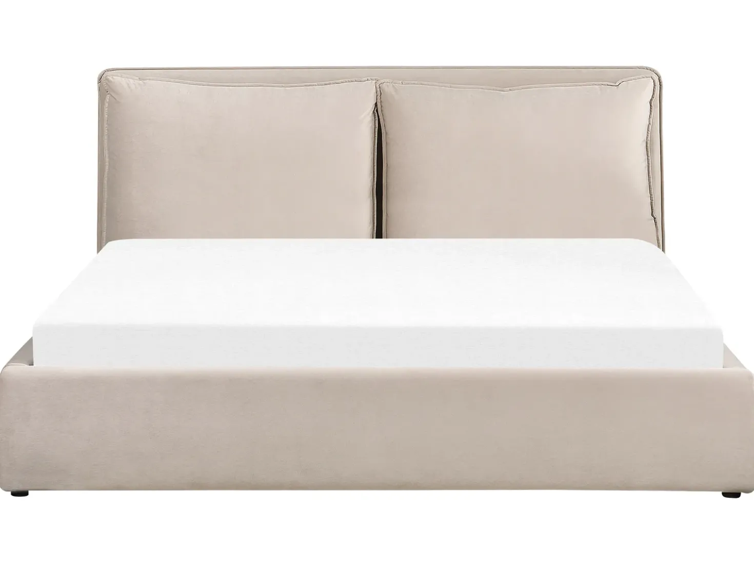 Letto contenitore Velluto BAJONNA 180 x 200 cm Beige