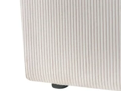 Letto contenitore Velluto a coste LILLEBONNE 140 x 200 cm Beige chiaro