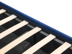 Letto contenitore Velluto ROCHEFORT 180 x 200 cm Blu marino