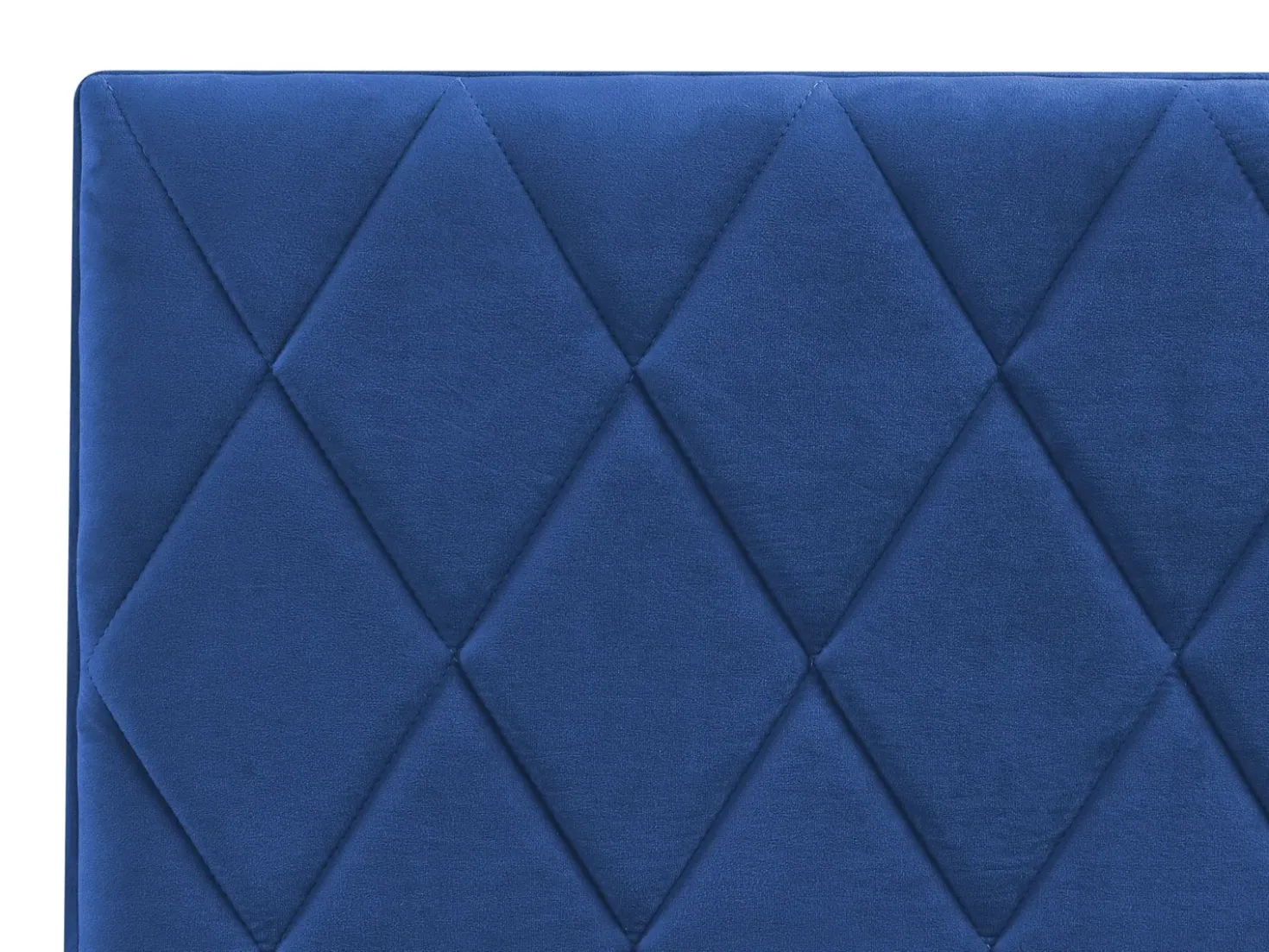 Letto contenitore Velluto ROCHEFORT 180 x 200 cm Blu marino