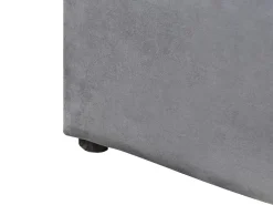 Letto contenitore Velluto BOUSSE 180 x 200 cm Grigio scuro