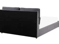 Letto contenitore Velluto BATILLY 180 x 200 cm Grigio