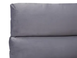 Letto contenitore Velluto BATILLY 180 x 200 cm Grigio