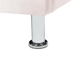 Letto contenitore Velluto METZ 90 x 200 cm Rosa pastello