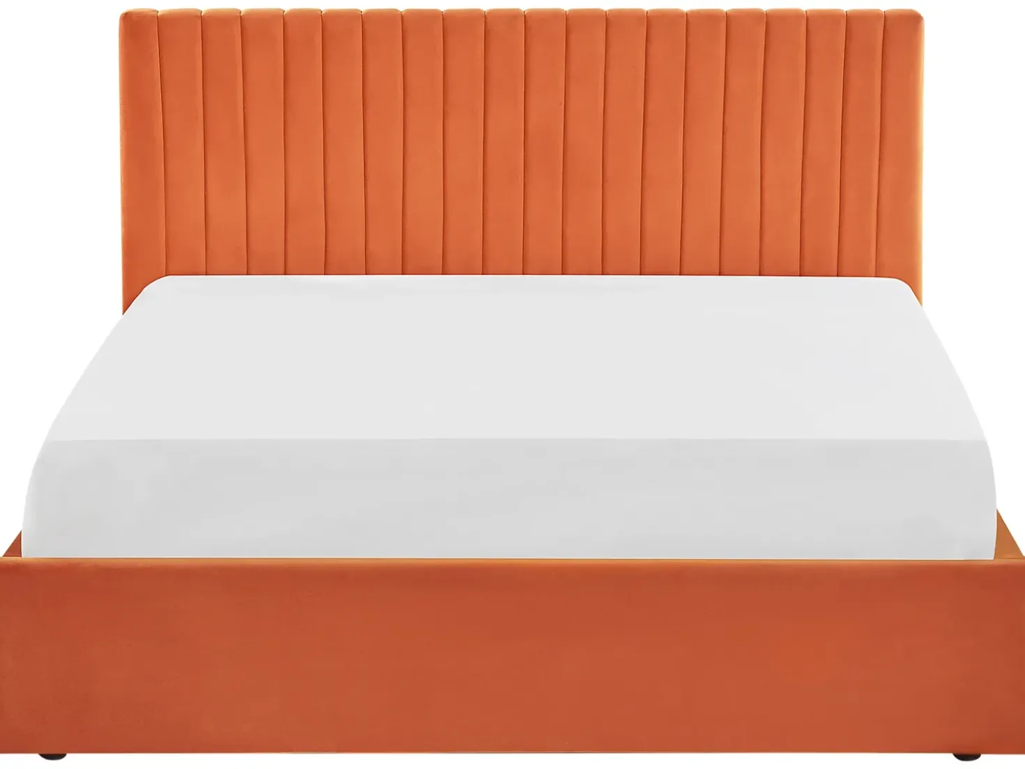 Letto contenitore Velluto VION 160 x 200 cm Arancione