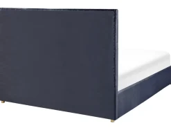 Letto contenitore Velluto VERNOYES 180 x 200 cm Nero