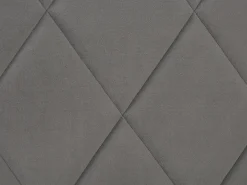 Letto contenitore Velluto ROCHEFORT 180 x 200 cm Grigio