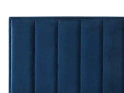 Letto contenitore Velluto SEZANNE 180 x 200 cm Blu marino