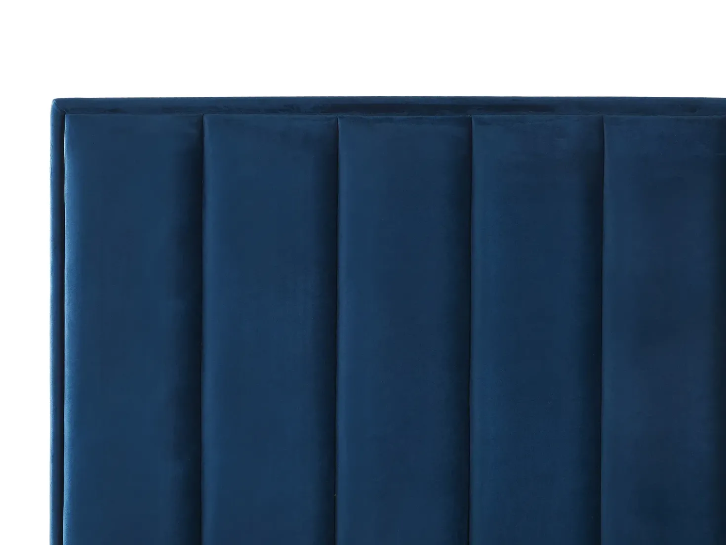 Letto contenitore Velluto SEZANNE 180 x 200 cm Blu marino