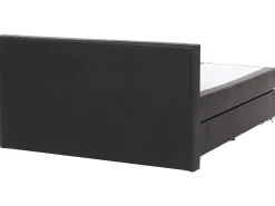 Letto Continentale Pelle sintetica PRESIDENT 180 x 200 cm Nero