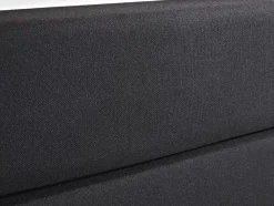 Letto Continentale Pelle sintetica PRESIDENT 180 x 200 cm Nero