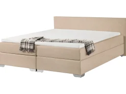 Letto Continentale Tessuto PRESIDENT 180 x 200 cm Beige