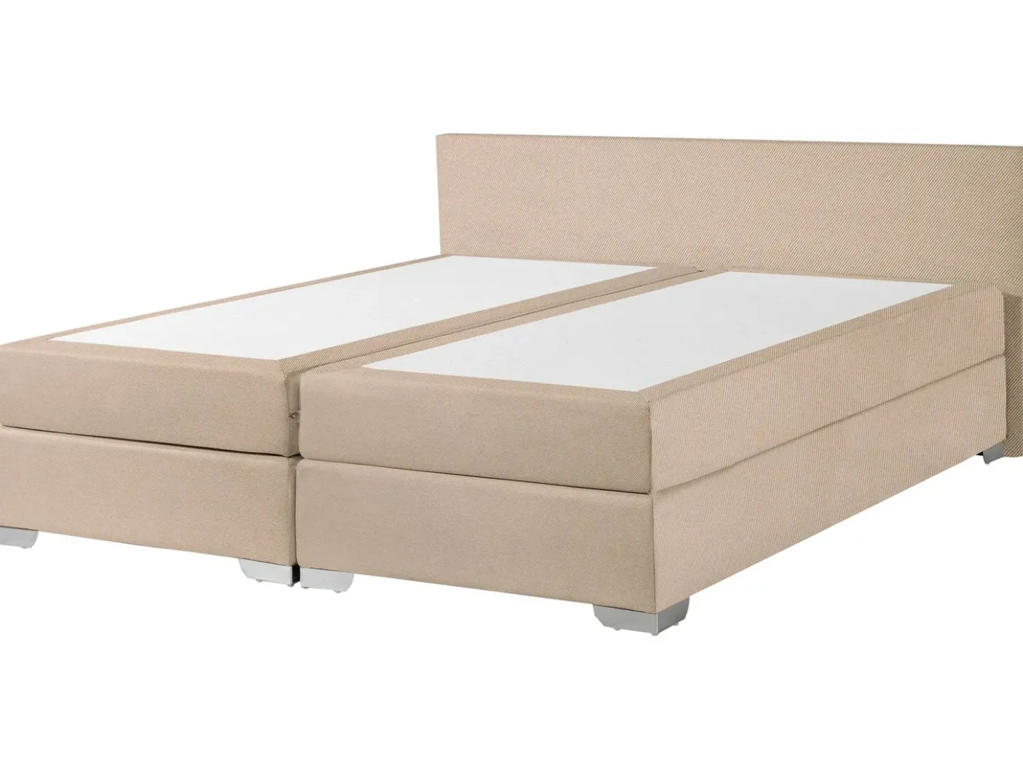 Letto Continentale Tessuto PRESIDENT 180 x 200 cm Beige
