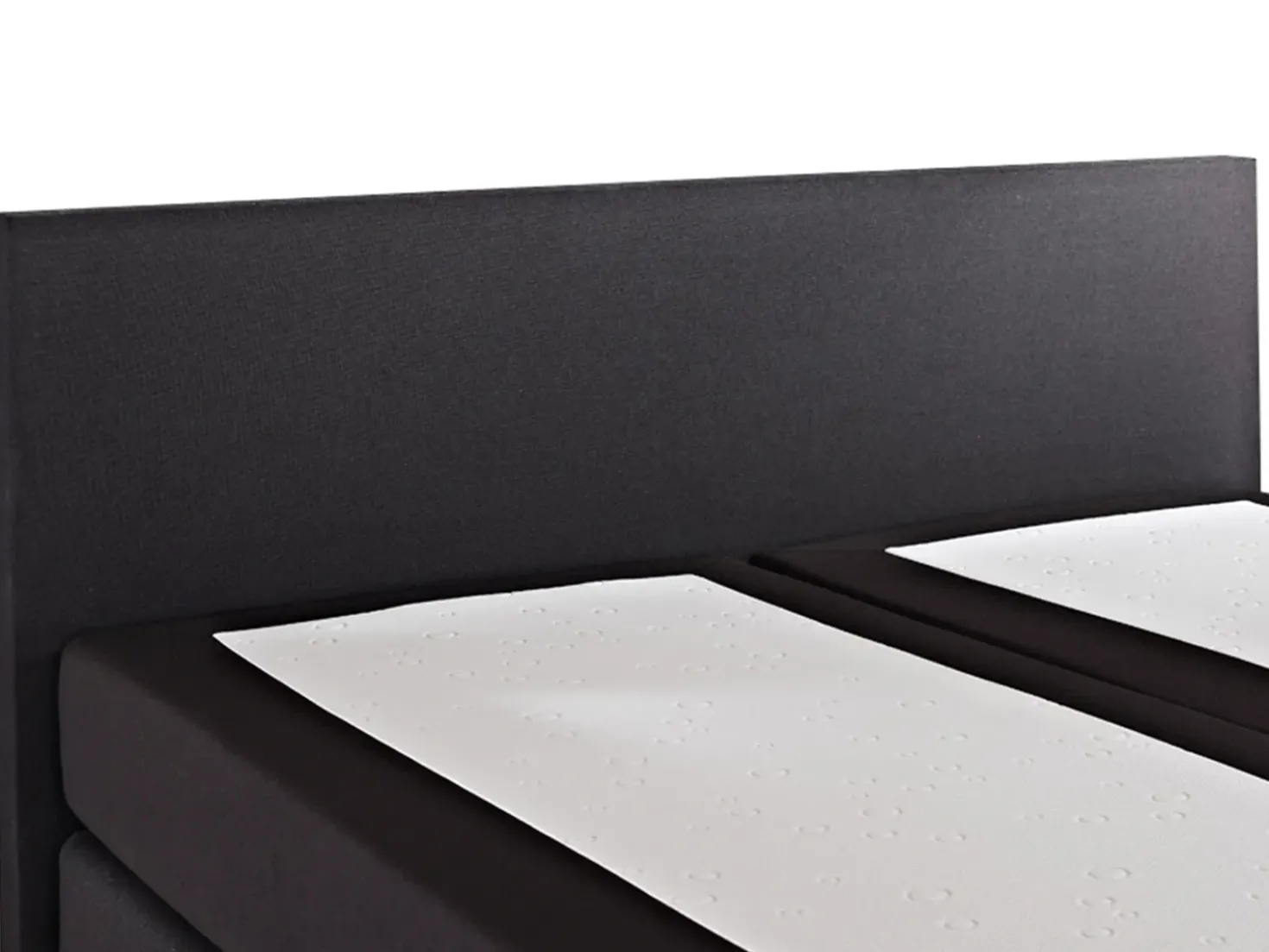 Letto Continentale Tessuto PRESIDENT 180 x 200 cm Nero