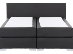 Letto Continentale Tessuto PRESIDENT 180 x 200 cm Nero
