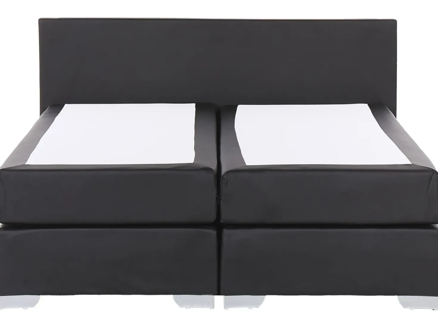 Letto Continentale Tessuto PRESIDENT 180 x 200 cm Nero