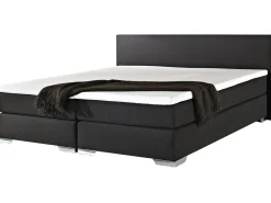 Letto Continentale Tessuto PRESIDENT 180 x 200 cm Nero