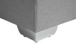 Letto Continentale Tessuto DUCHESS 180 x 200 cm Grigio chiaro