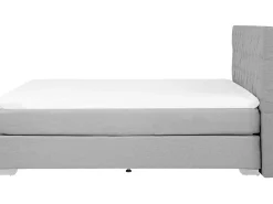 Letto Continentale Tessuto DUCHESS 180 x 200 cm Grigio chiaro