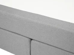 Letto Continentale Tessuto DUCHESS 180 x 200 cm Grigio chiaro