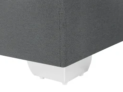 Letto Continentale Tessuto PRESIDENT 160 x 200 cm Grigio scuro