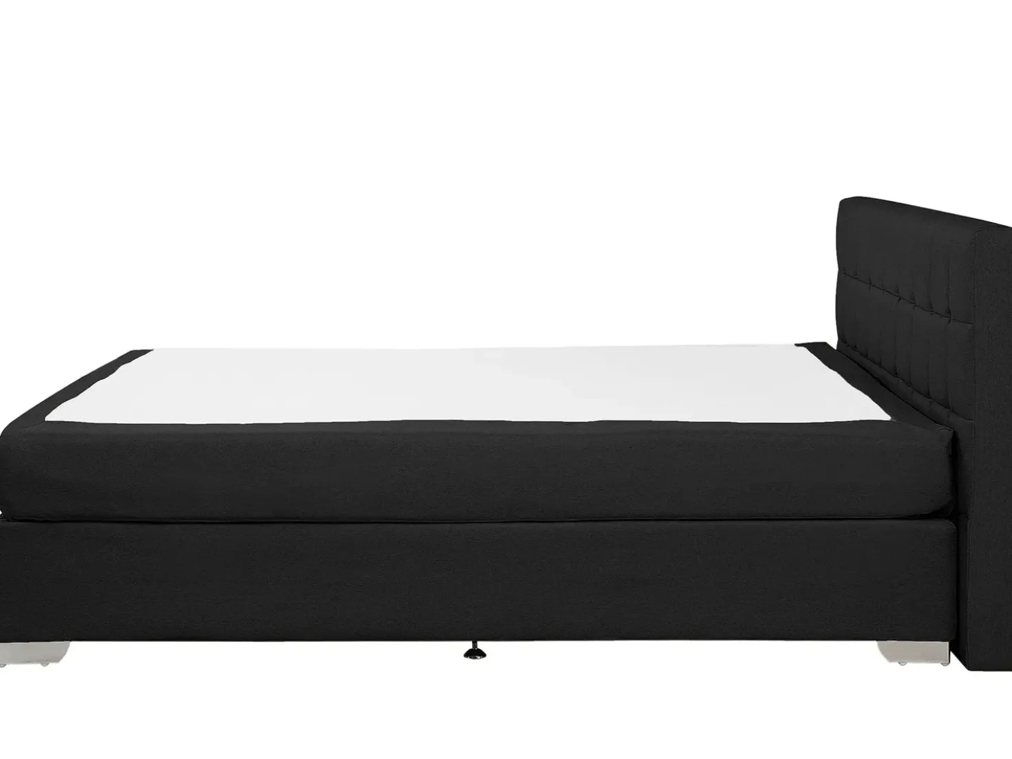 Letto Continentale Tessuto ADMIRAL 180 x 200 cm Nero