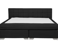 Letto Continentale Tessuto ADMIRAL 180 x 200 cm Nero