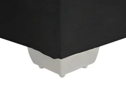Letto Continentale Tessuto ADMIRAL 180 x 200 cm Nero