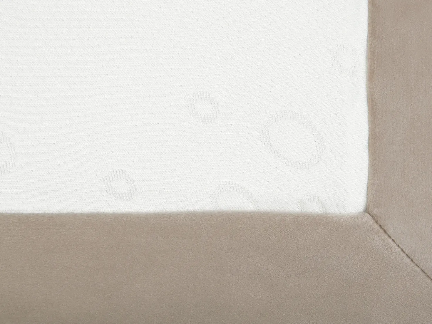 Letto Continentale Velluto CONSUL 180 x 200 cm Beige chiaro