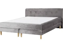 Letto Continentale Velluto MARQUISE 180 x 200 cm Grigio