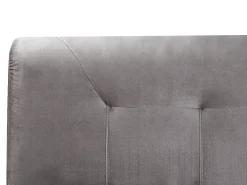 Letto Continentale Velluto MARQUISE 180 x 200 cm Grigio