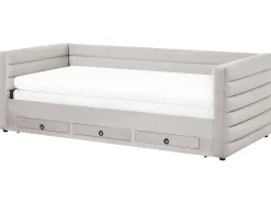 Letto da giorno con contenitore Velluto MEUDON 90 x 200 cm Grigio