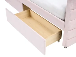 Letto da giorno con contenitore Velluto MARRAY 90 x 200 cm Rosa pastello