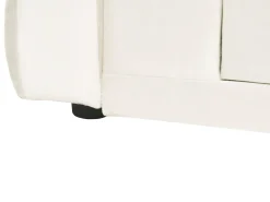 Letto da giorno con contenitore Velluto MEUDON 90 x 200 cm Bianco sporco