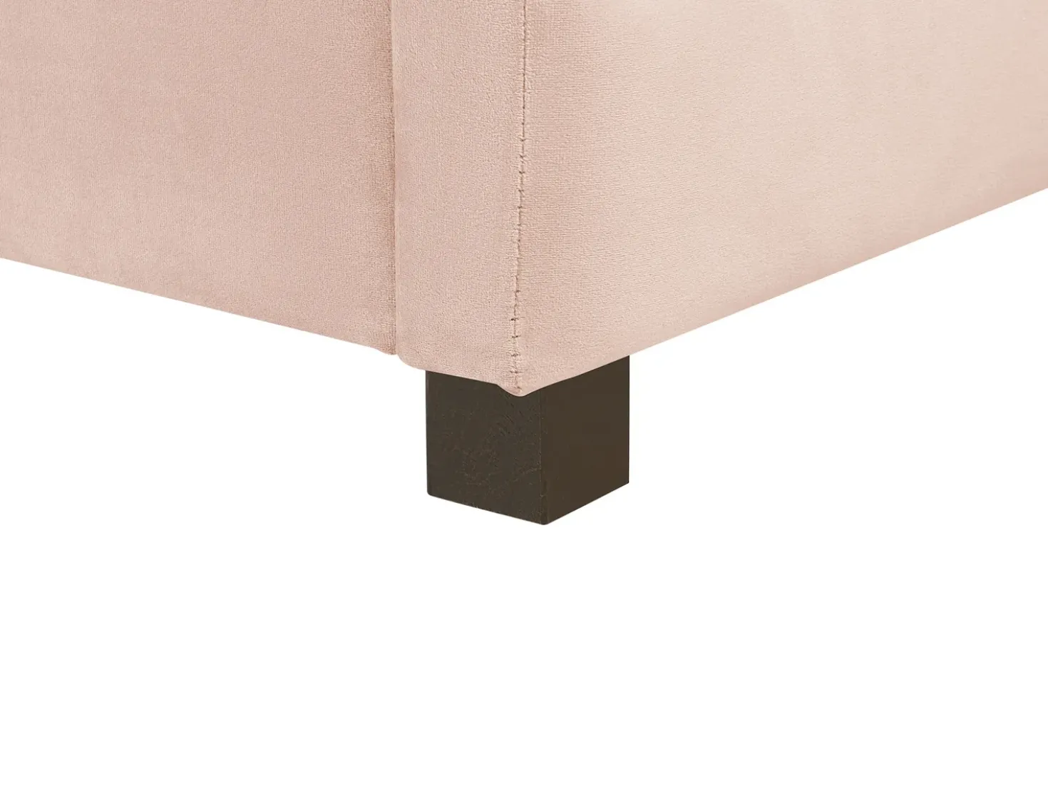 Letto da giorno con contenitore Velluto MARRAY II 90 x 200 cm Rosa pastello