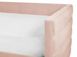 Letto da giorno con contenitore Velluto MARRAY II 90 x 200 cm Rosa pastello