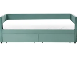 Letto da giorno con contenitore Velluto MARRAY 90 x 200 cm Verde menta