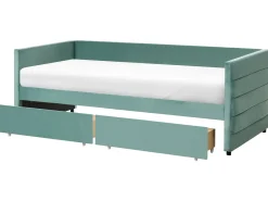 Letto da giorno con contenitore Velluto MARRAY 90 x 200 cm Verde menta