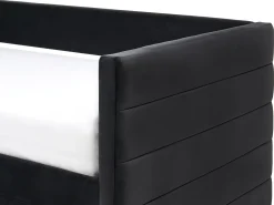 Letto da giorno con contenitore Velluto MARRAY 90 x 200 cm Nero