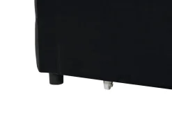 Letto da giorno con contenitore Velluto MARRAY 90 x 200 cm Nero