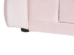 Letto da giorno con contenitore Velluto MEUDON 90 x 200 cm Rosa pastello