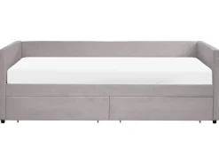 Letto da giorno con contenitore Velluto MARRAY 90 x 200 cm Grigio chiaro