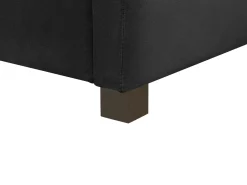 Letto da giorno con contenitore Velluto MARRAY II 90 x 200 cm Nero