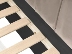 Letto da giorno Velluto LISIEUX 90 x 200 cm Tortora