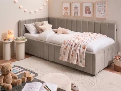 Letto da giorno Velluto LISIEUX 90 x 200 cm Tortora
