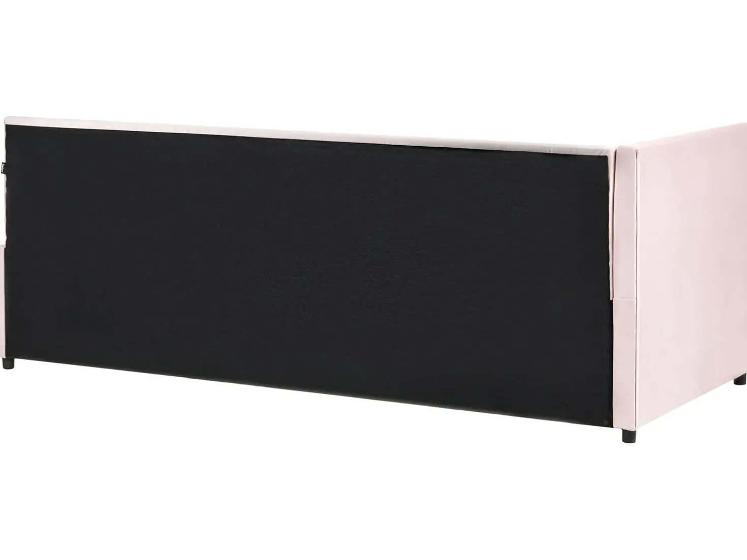 Letto da giorno Velluto LISIEUX 90 x 200 cm Rosa pastello